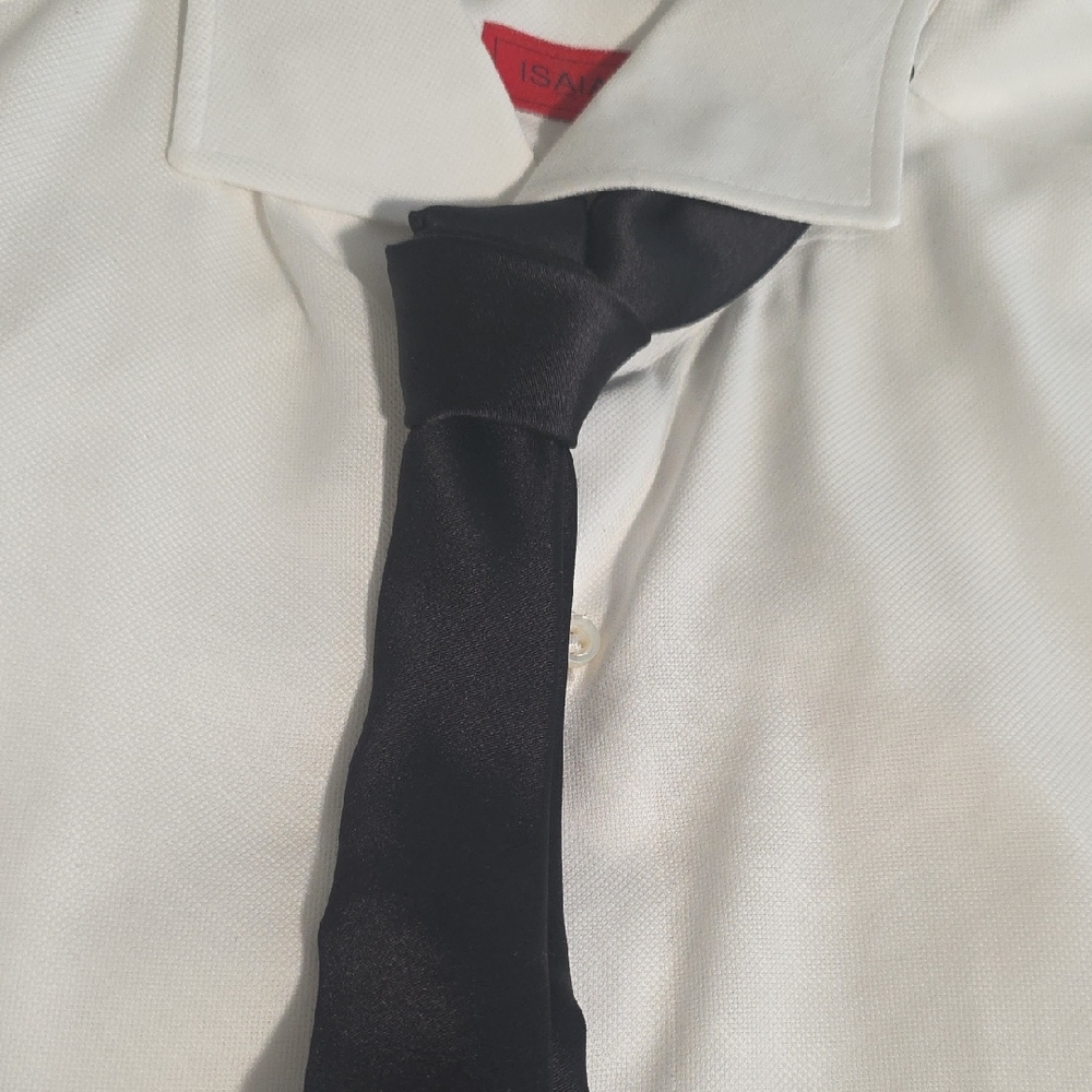 Andrew's Ties Milan Formal Silk Skinny Tie, Black